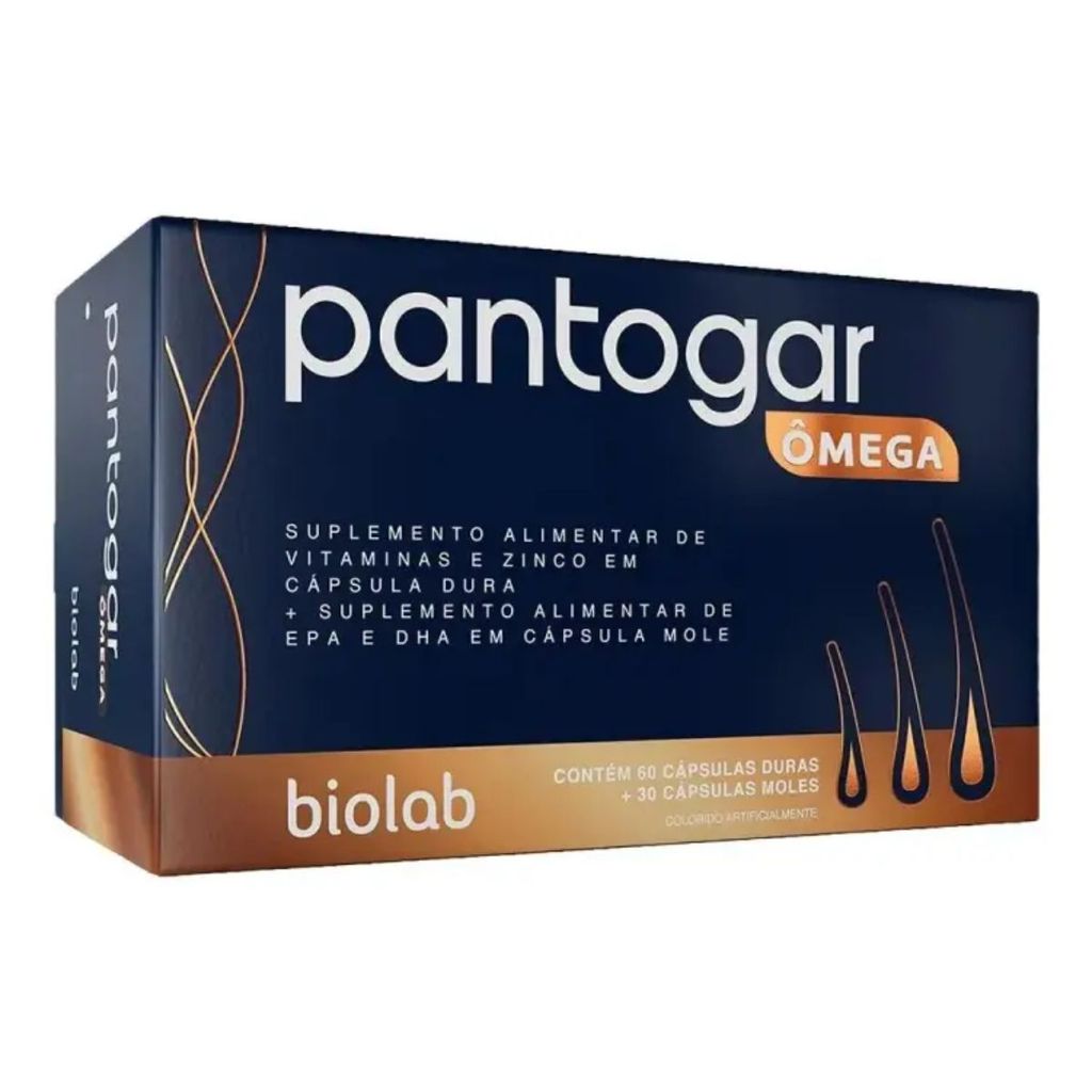Pantogar Omega Suplemento Alimentar 60 Caps Duras + 30 Caps Moles