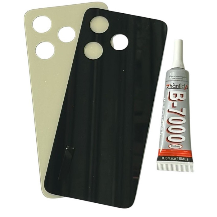 Tampa Vidro Traseira Compativel Redmi 13 + Cola 15ml B7000 Ou T7000