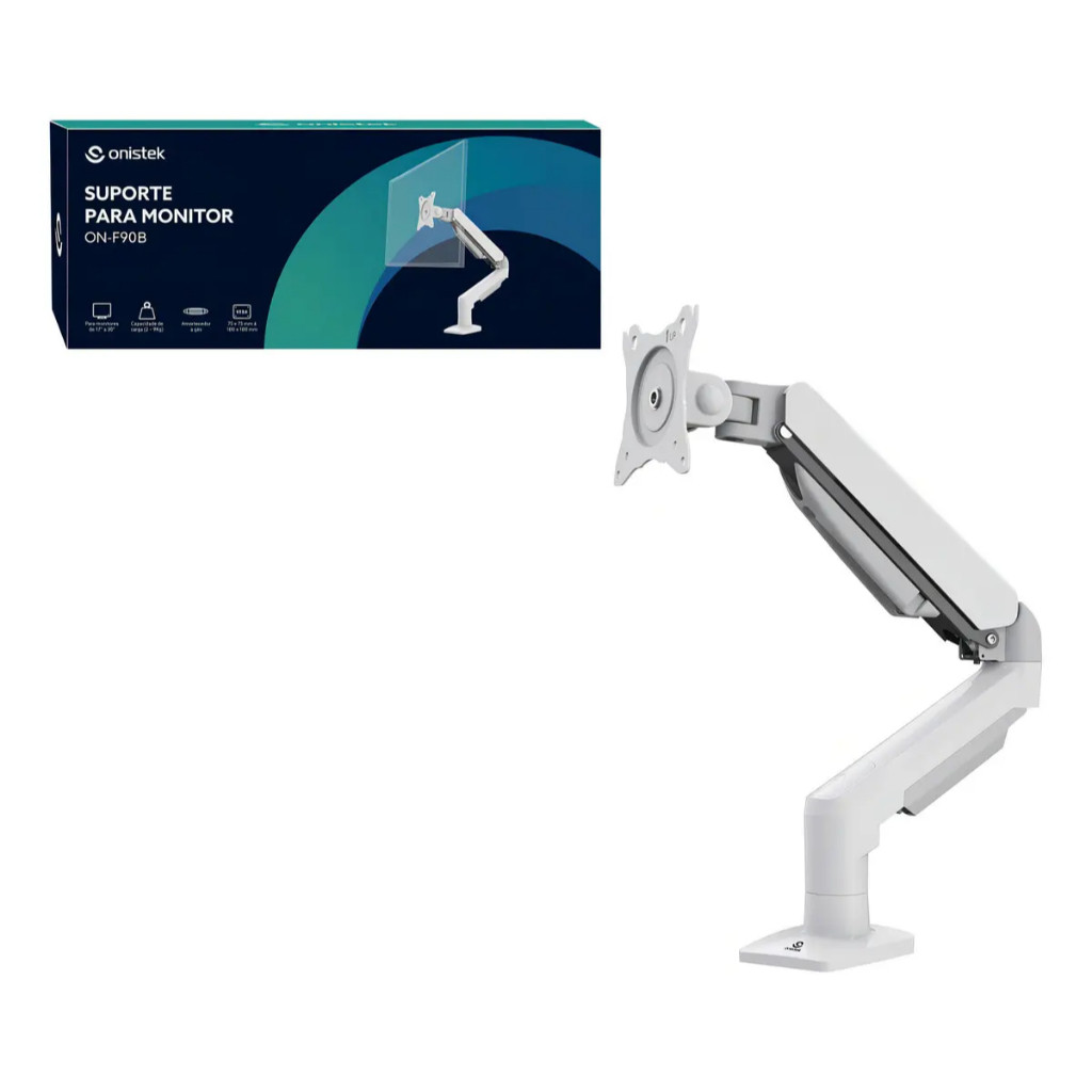 Suporte Monitor Onistek 17-30 Pol Pistão a Gás Articulado VESA 75/100 — imagem 2 de 2