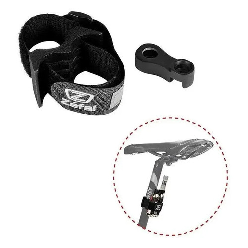 Suporte Duplo Zéfal Para Refil Co2 Cartucho Cilindro Bike Preto