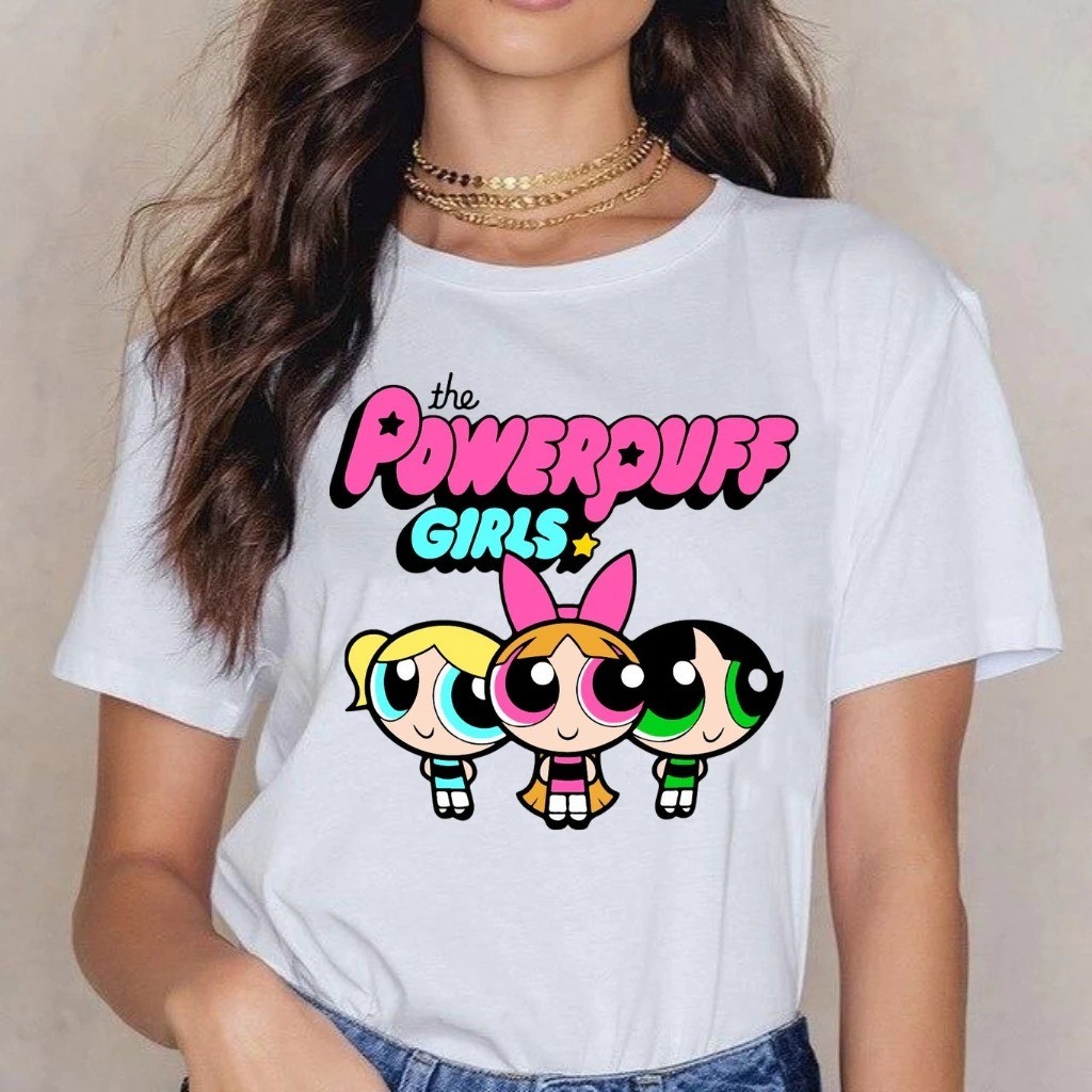 Camiseta Estampada Inspirado Super Poderosas The Powerpuff Unissex 100% Algodão Frete Grátis Rápido Plus Size