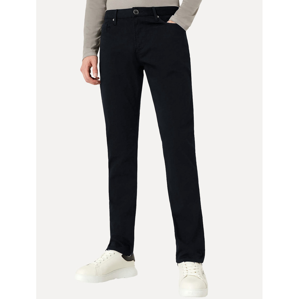 Calça Jeans Empório Armani Original Masculina J06 Slim Fit 5 Pockets Azul Marinho