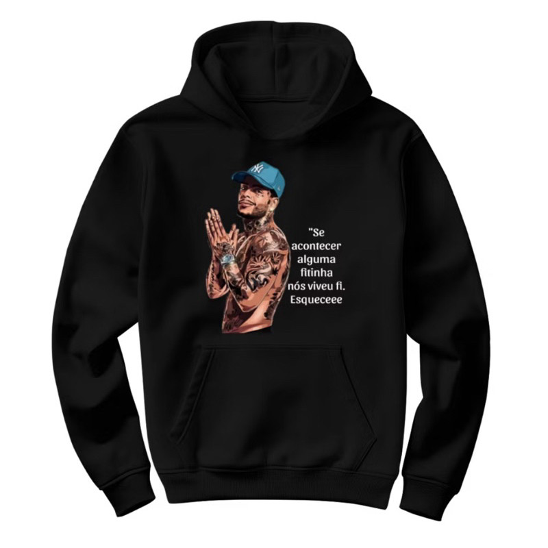 Blusa Moletom Mc Kevin Se Acontecer Alguma Fitinha Nós Viveu Fi Esquece Canguru201
