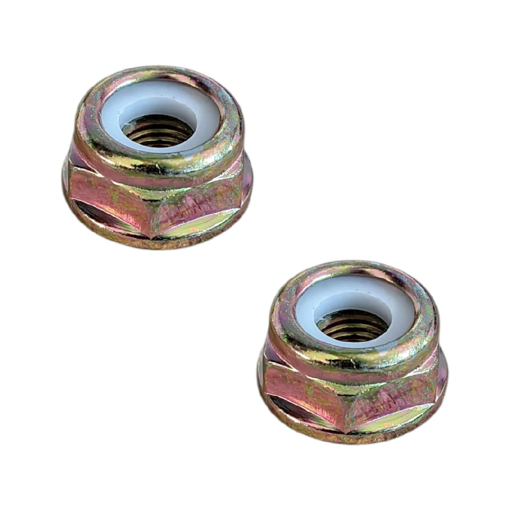 2 Porcas M10 Roçadeira 26cc 43cc 52cc 75cc Rosca Esquerda Toyama Branco Vulcan Garthen Terra