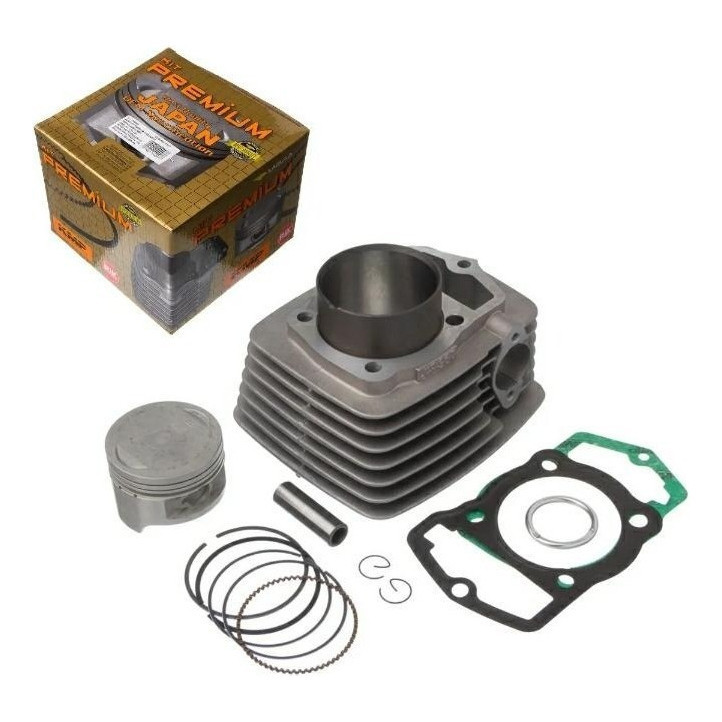 Kit Premium C/ Cilindro Pistao Junta Kmp Anel Rik Cbx 200