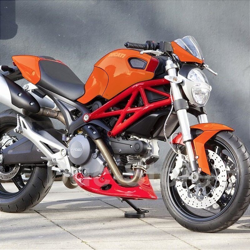Película PPF Proteção Kit Full Ducati Monster 1100 Moto 2009 2010 Transparente TPU Anti Risco