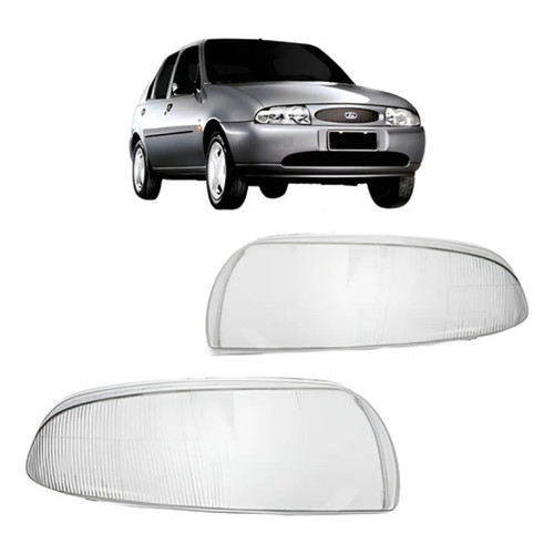 Par Lente Farol Dianteiro Ford Fiesta 1996 1997 1998