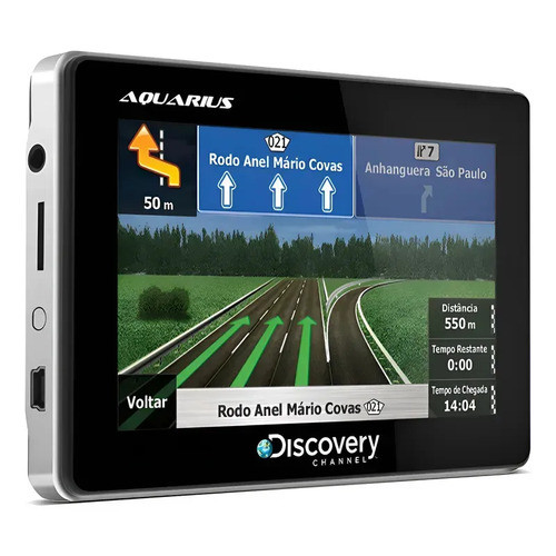 Gps Discovery Channel 4.3'' Tv Sd Mp3 Mp4 Usb Sd Fm Aquarius Preto Brasil Brazil