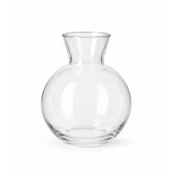 Mini Vaso Redondo em Vidro Cristalino para Flores Decoração