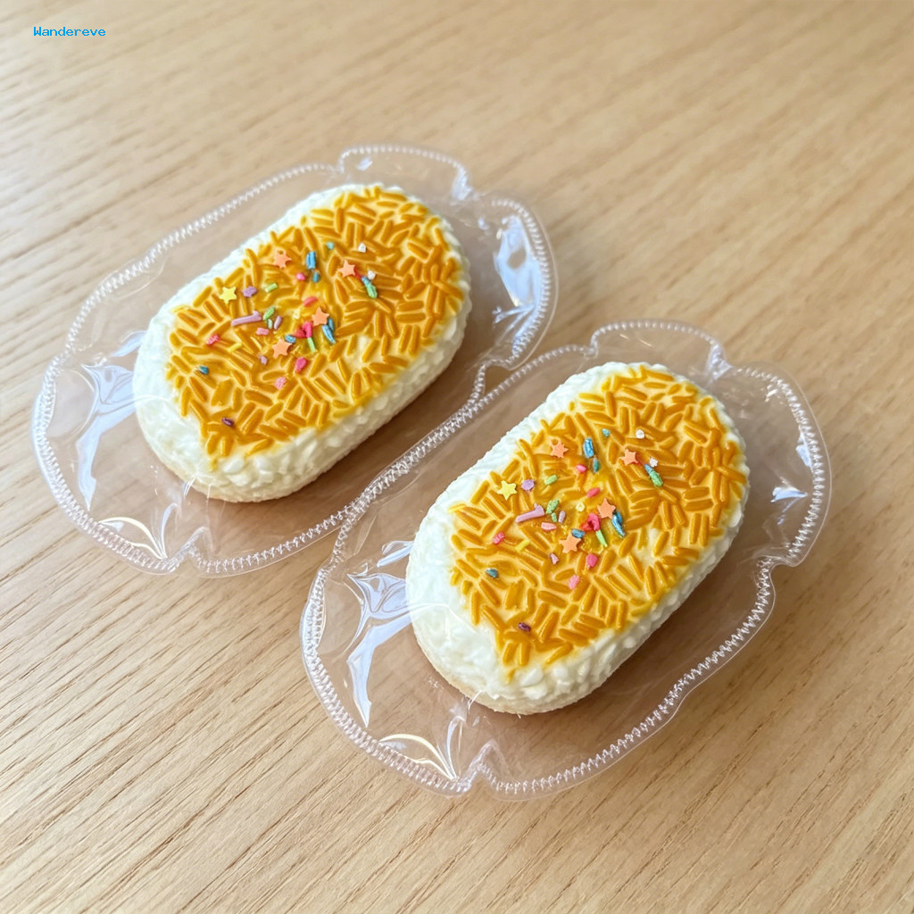 Simulated Rice Ball Squeeze Toy Food Grade Silicone Stress Relief Fidget Decompression Cute Kawaii Snack Shape for Kids