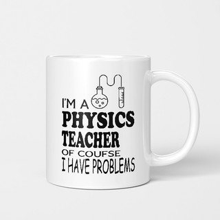Sou um professor de física Copo de professor físico Presente para professor Caneca de estudante