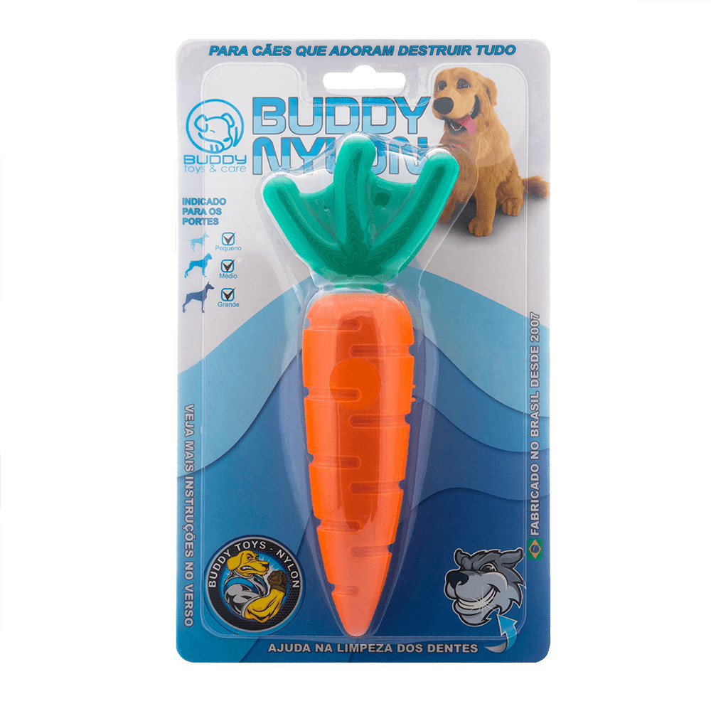 Mordedor Cenoura Nylon Buddy Toys