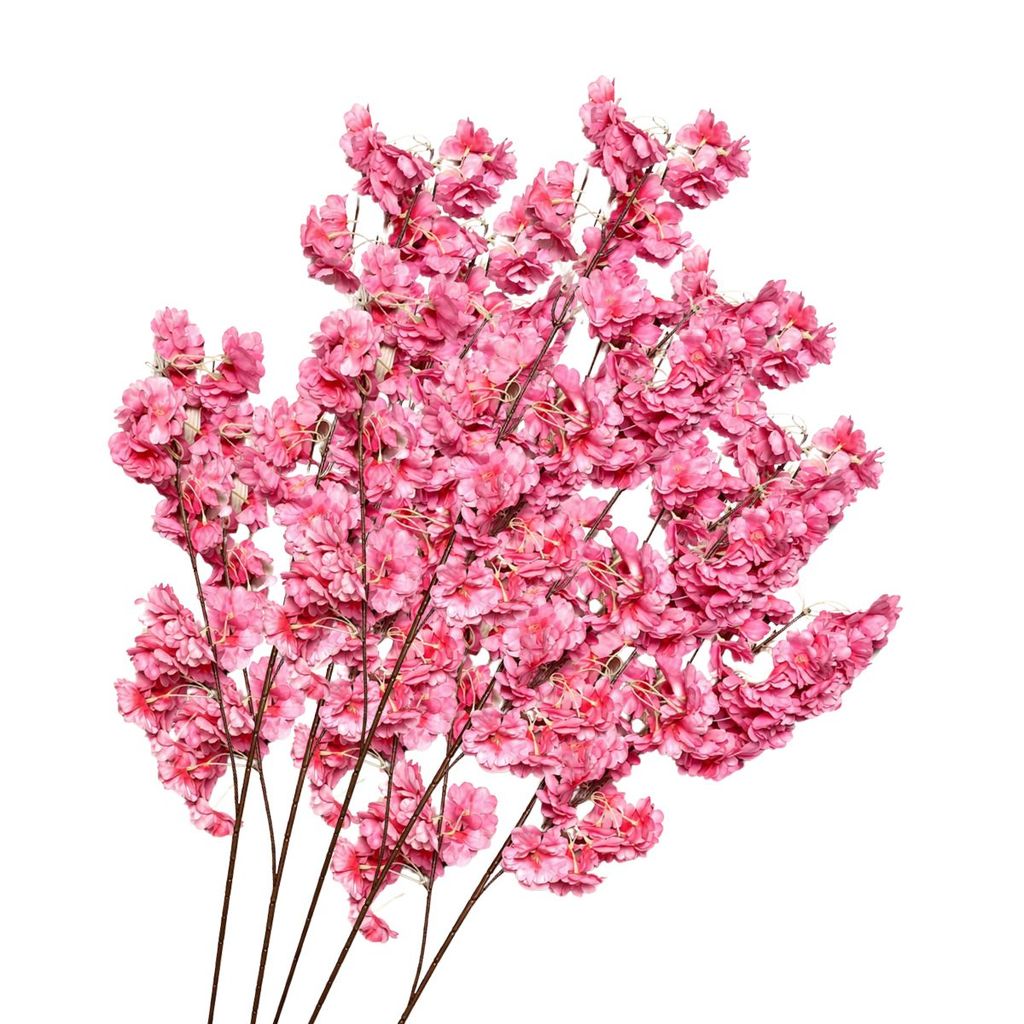 Kit 50 Flores Artificial De Cerejeira Galho Grande Decoração