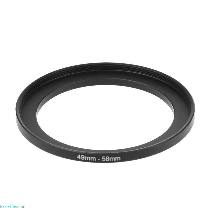 besteffie 49mm A 58mm Metal Step Up Anéis Adaptador Lente Filtro Câmera Ferramenta Acessórios