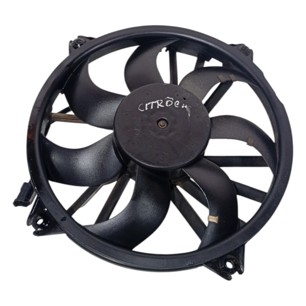 Ventoinha motor radiador c4 pallas 16v 2007 a 2014 c/detalhe