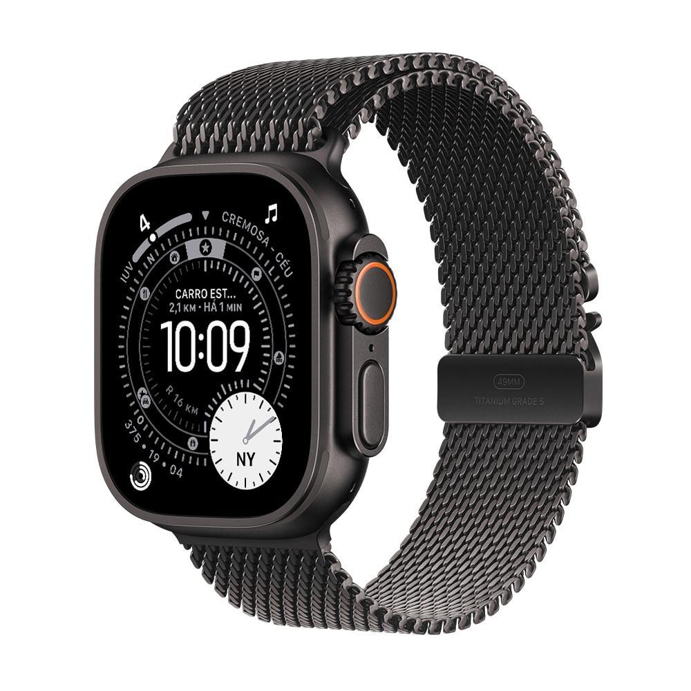 Apple Watch Ultra 3 GPS + Cellular - Caixa preta de titânio – 49 mm - Pulseira p