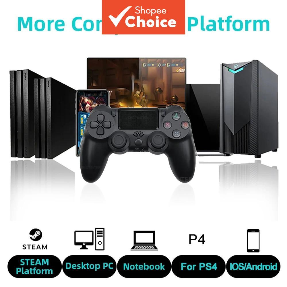 Para Controlador Sem Fio Bluetooth Compatível com SONY PS4/Slim/Pro, Gamepad para Joystick do PlayStation4, Funciona