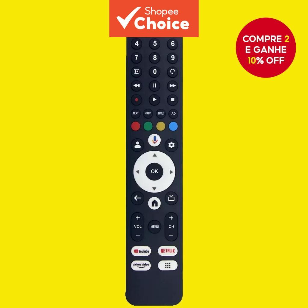 Controle Remoto Universal de Substituição para TVs Inteligentes Sharp e Dispositivos Google TV