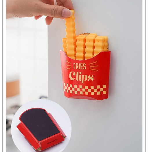 KIT 12 Clipes Prendedores Ímã Batatas Fritas Seladoras À Prova De Umidade Vedação De Conservação Fresca WL-2687