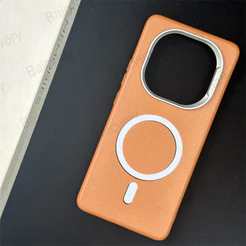 Capa Macia De Couro PU Simples Para Redmi Note15 4G Por 5G Note 15 Pro + Plus Com Adesivo Magnético