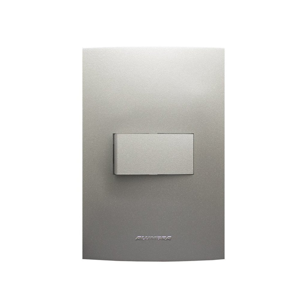 Módulo Interruptor Simples com Placa 4X2 Inova Pro Class Alumbra Titanium