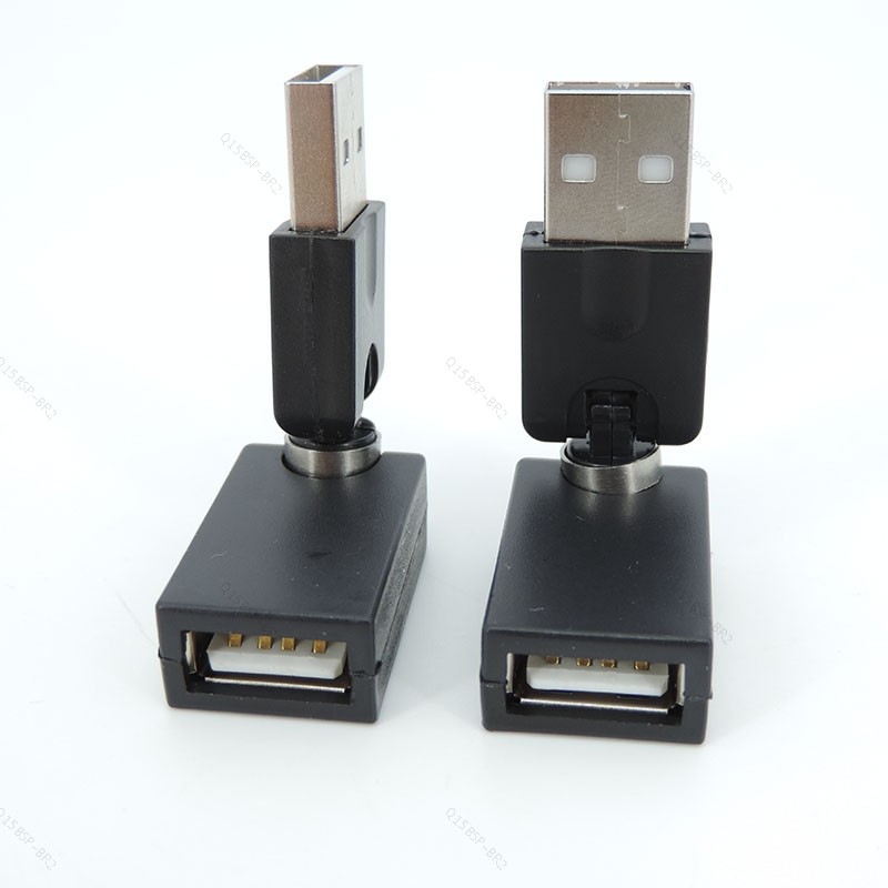 Ângulo De Torção Flexível Rotação De 360 Graus USB A 2.0 Macho Para Fêmea Adaptador Conector Conversor Extensão De Cabo