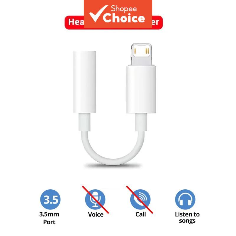 Para iOS Cabo Adaptador De Fone De Ouvido Com Porta De 3.5 Mm iPhone 14 13 12 11 Pro Max