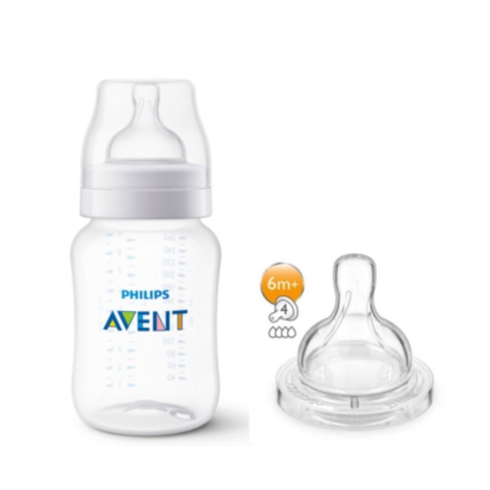 Pack Mamadeira Anti-Colic 260ml Transparente Philips Avent