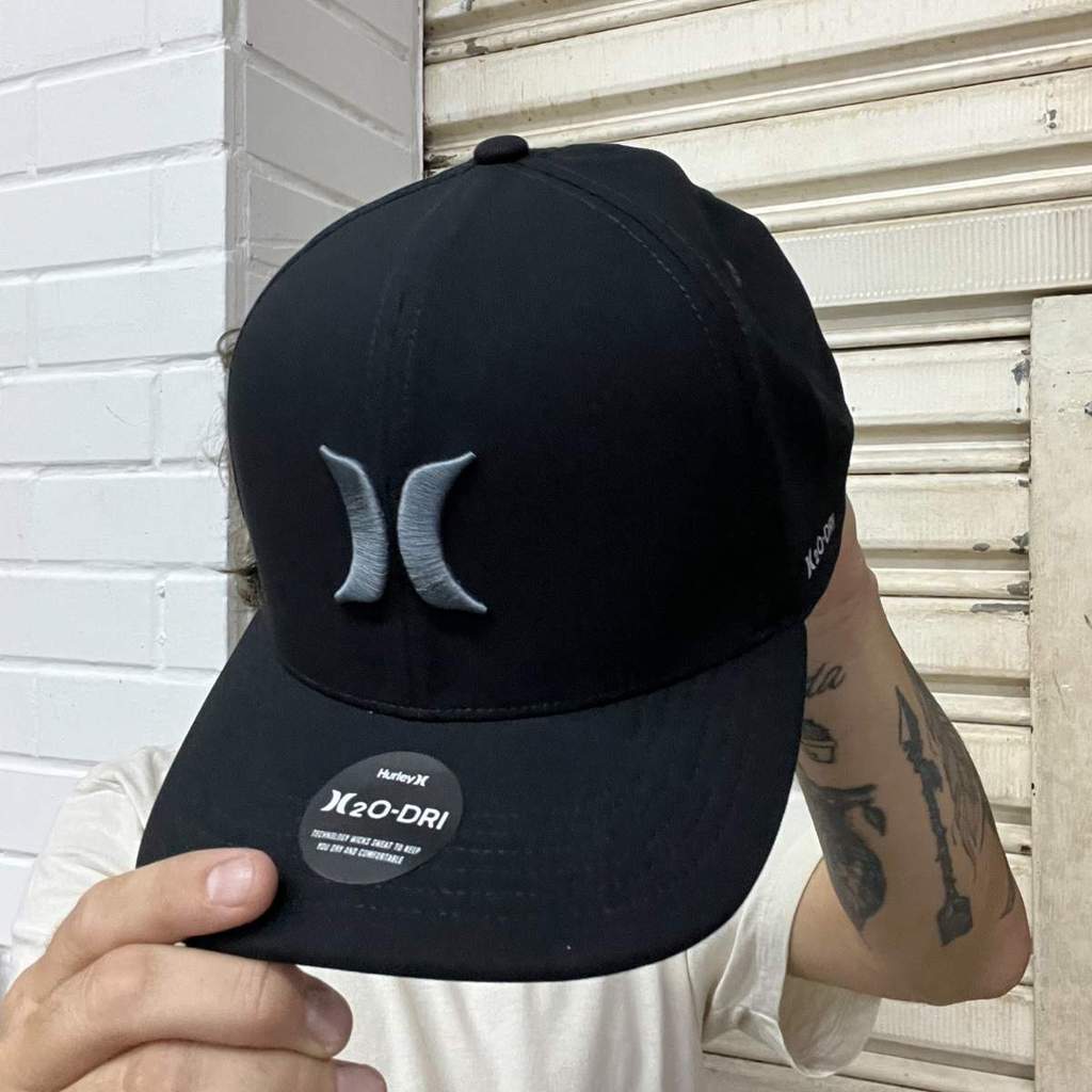 Boné Hurley Snapback Icon H2O-DRI Preto HYAC0105780