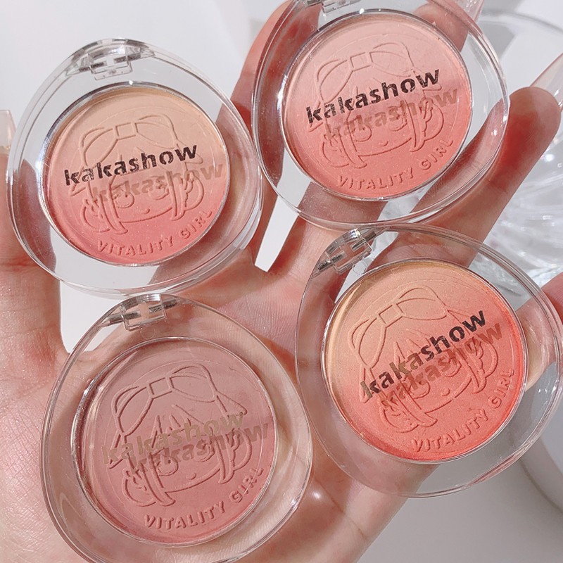 Kakashow 3 Em 1 Paleta De Blush Natural Nude Gradiente No Contorno Iluminador Coreano