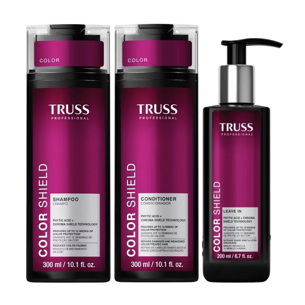 Truss Color Shield Shampoo e Condicionador 300ml + Leave-In 200ml