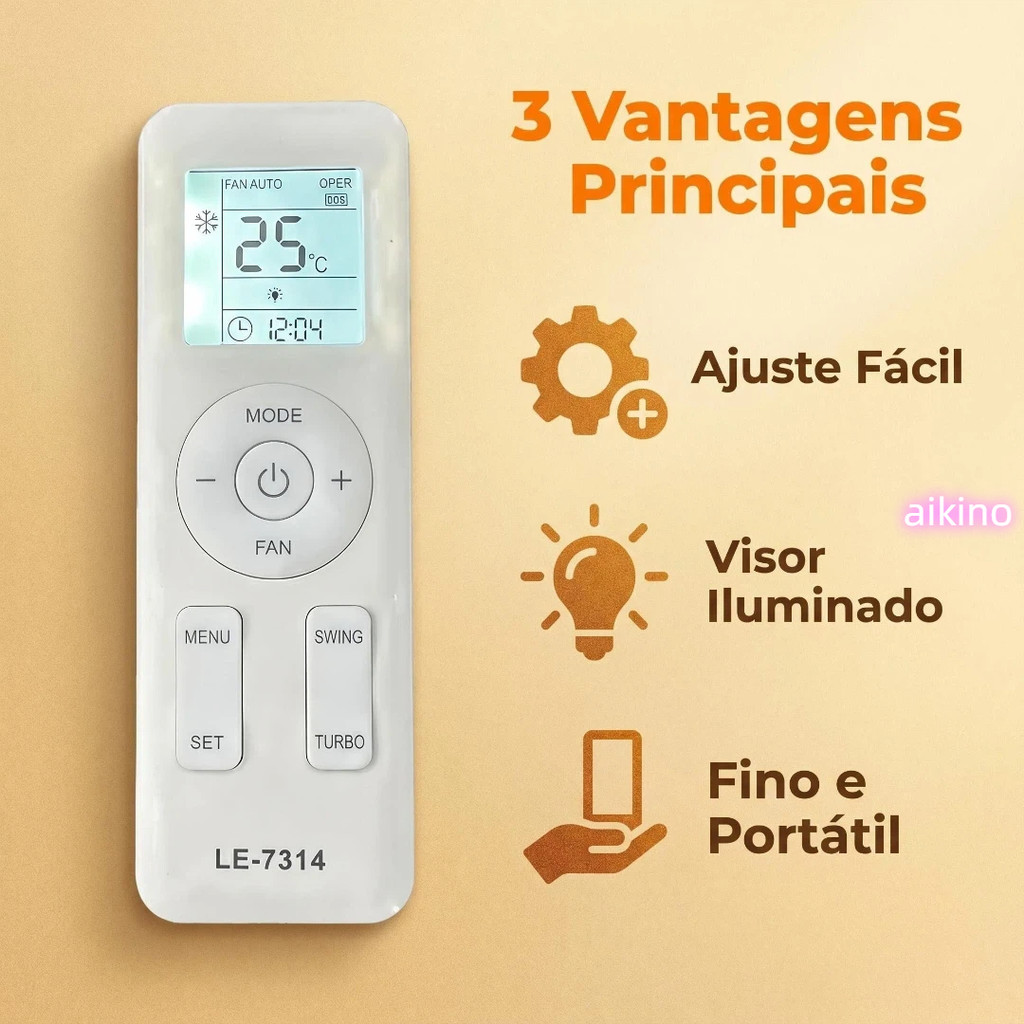 Controle Remoto Para Ar Condicionado Gree Yay1f1 Cor Branco