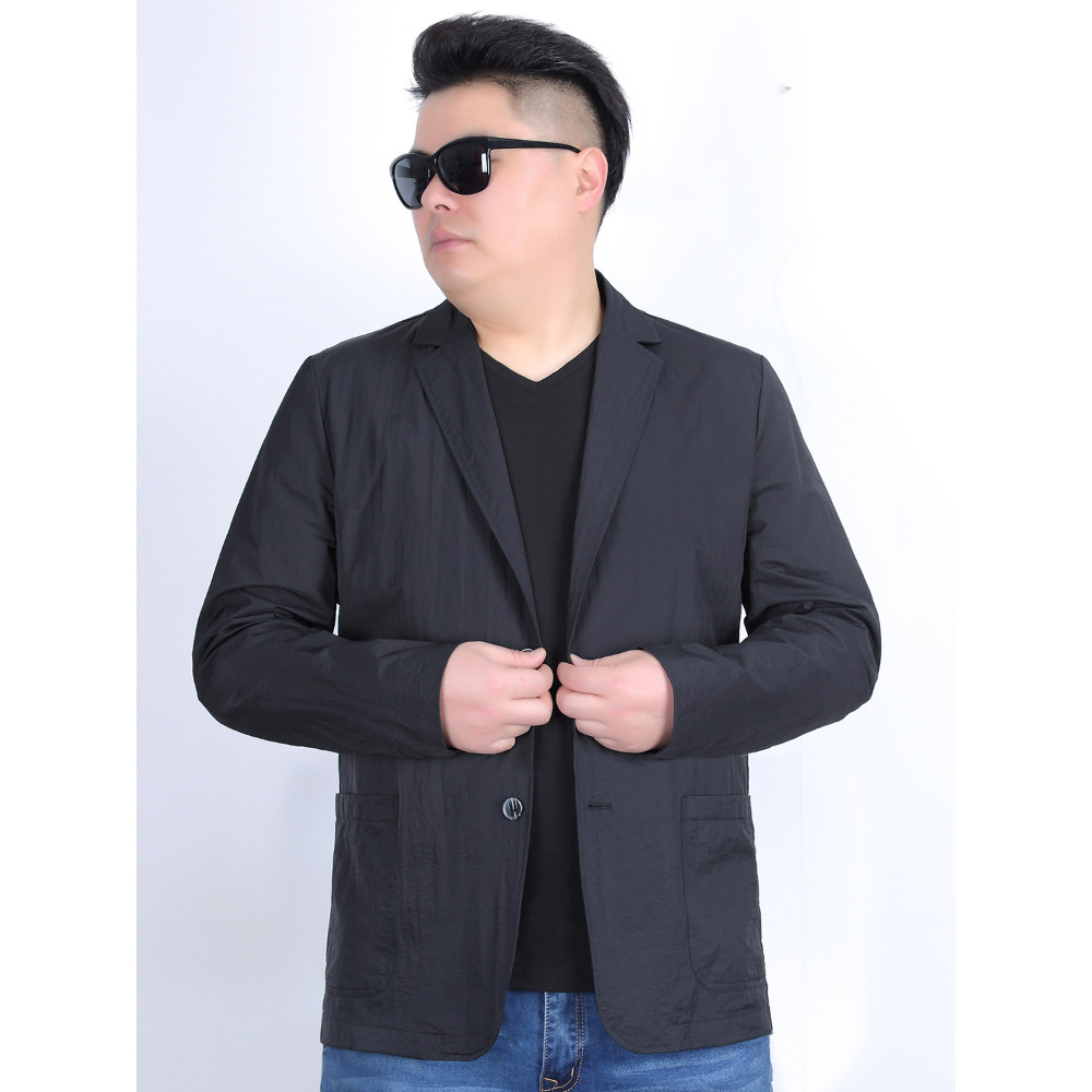 Plus size roupas masculinas verão na moda gordura mais gordura plus size roupas de proteção solar terno masculino Casual