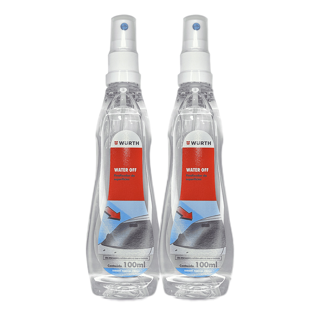 Kit 2x Water Off Wurth Cristalizador Vidros Parabrisa
