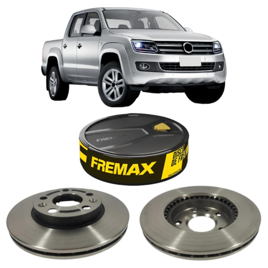 PAR DISCOS FREIO VENTILADO DIANTEIRO FREMAX PARA AMAROK 2.0 2010 A 2026