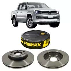 PAR DISCOS FREIO VENTILADO DIANTEIRO FREMAX PARA AMAROK 2.0 2010 A 2026