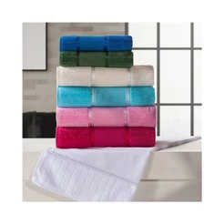 TOALHA LAVABO AVELUDADA PARA PONTO CRUZ - barra 45 pontos de altura - 30cm x 50cm - ATHELIER - 100% ALGODÃO DE MÃO