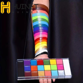 Kit De Pintura Facial Corporal HUINET , Colorida Multicolorida De Arte , Paleta De Maquiagem De Tatuagem