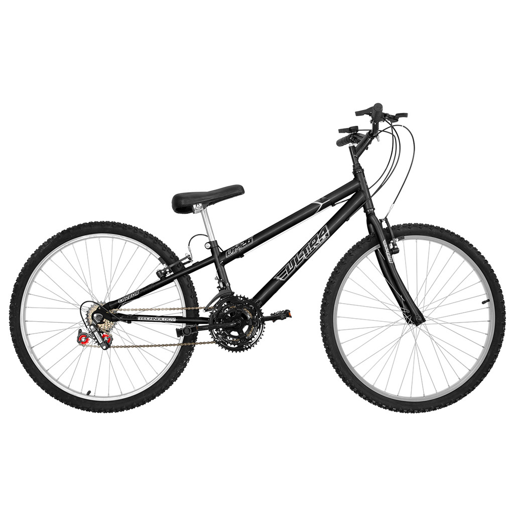 Bicicleta Aro 26 Ultra Bikes Rebaixada Solid 18 Marchas Com Freios V-Brake Masculino Feminino