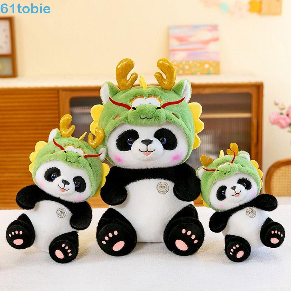 Brinquedos De Pelúcia De Panda De Simulação TOBIE , Boneca Dragão De Transformação Fofa De Coleção , Confortável