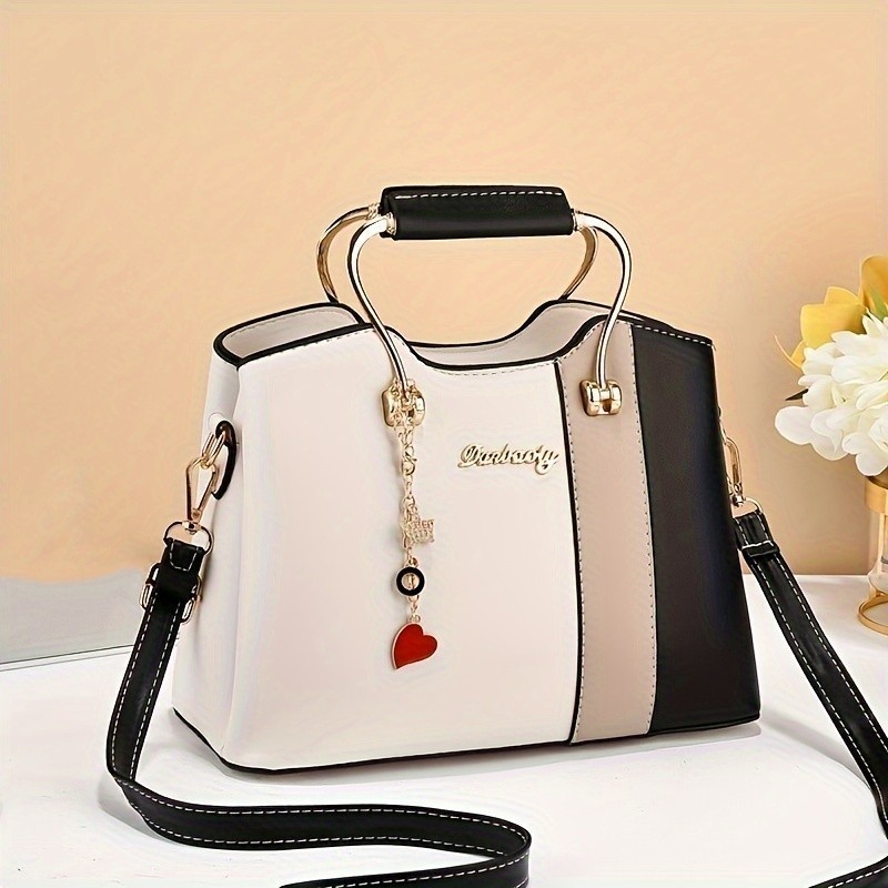 Bolsa De Mão Elegante Com Alça Superior Transversal De Ombr Para Mulheres Rajork