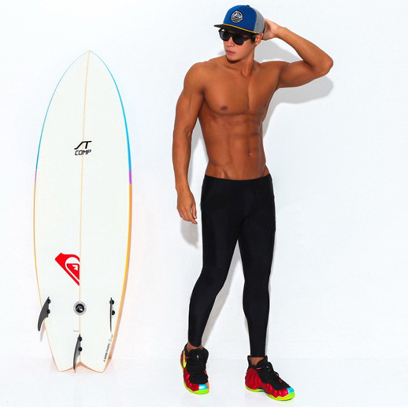 PRIDONNA calças pretas justas masculinas, calção de banho para mergulho, surf, mergulho com água-viva, secagem rápida