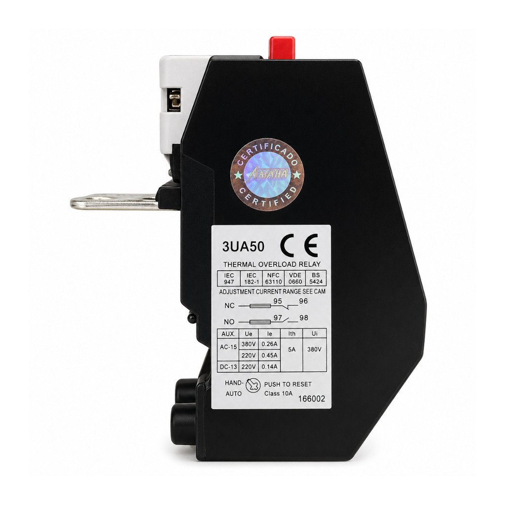 Relé Sobrecarga Térmico 3UA50 Ajuste 1,6 - 2,5Amp. 1NA + 1NF