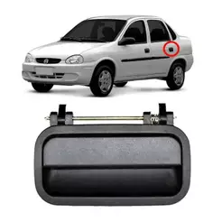 Macaneta Externa Traseira Corsa Classic 2004 2016 Lado Esque
