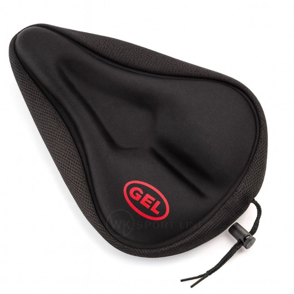 Capa de Banco Selim em Gel para Bicicleta  Almofada Conforto com Forro Antiderrapante Ajustável
