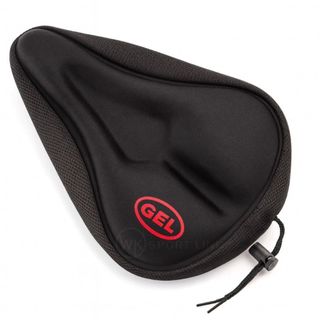 Capa de Banco Selim em Gel para Bicicleta  Almofada Conforto com Forro Antiderrapante Ajustável