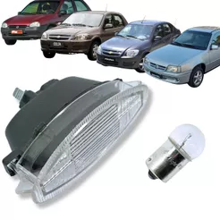 KIT LANTERNA LUZ DE PLACA GM CELTA PRISMA CORSA KADETT ASTRA COM LAMPADA