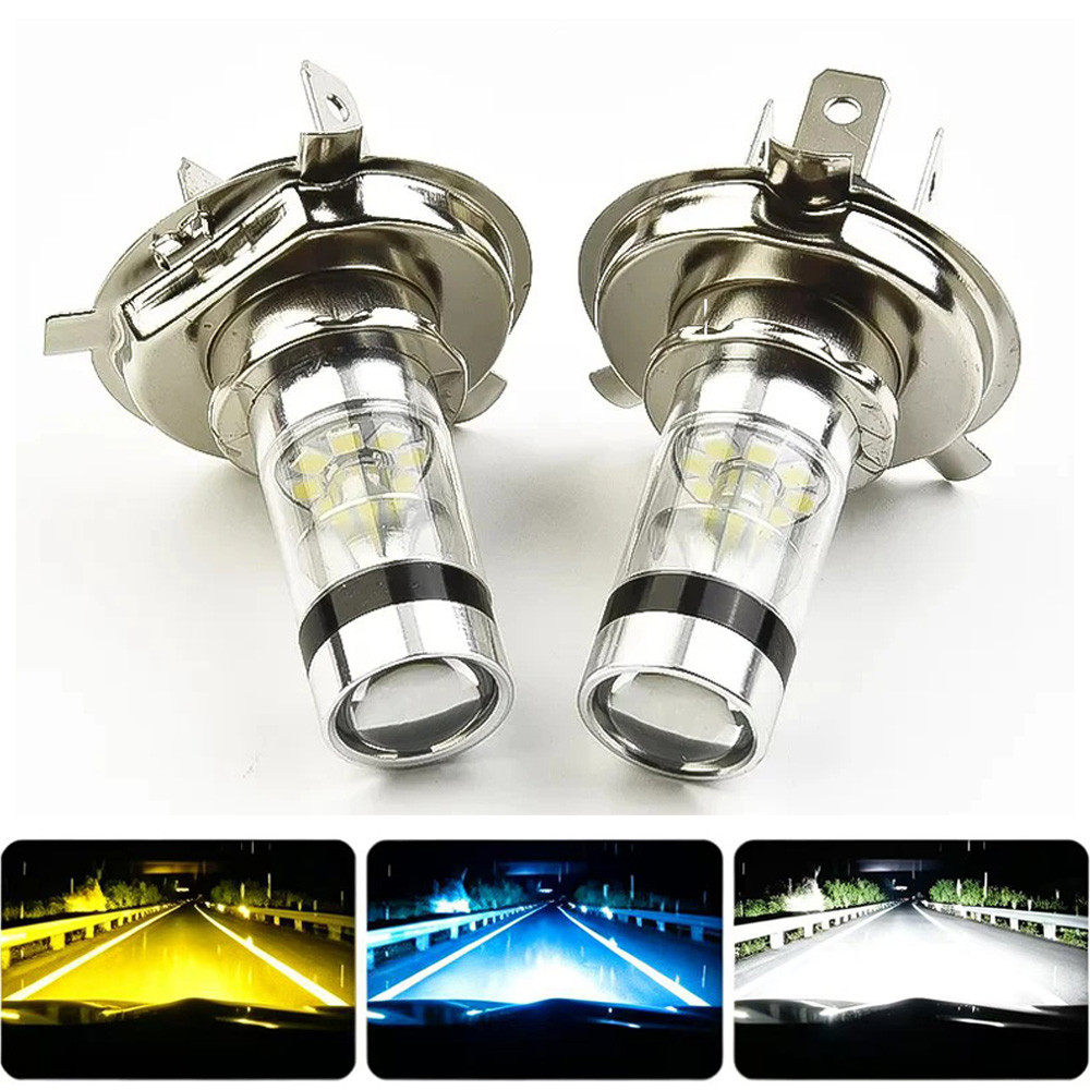 2 Pçs H4 H7 Lâmpadas De Farol LED H11 H8 H9 9005 HB3 9006 HB4 Super Brilhante Luzes De Nevoeiro Automáticas H1 H3 Diurna