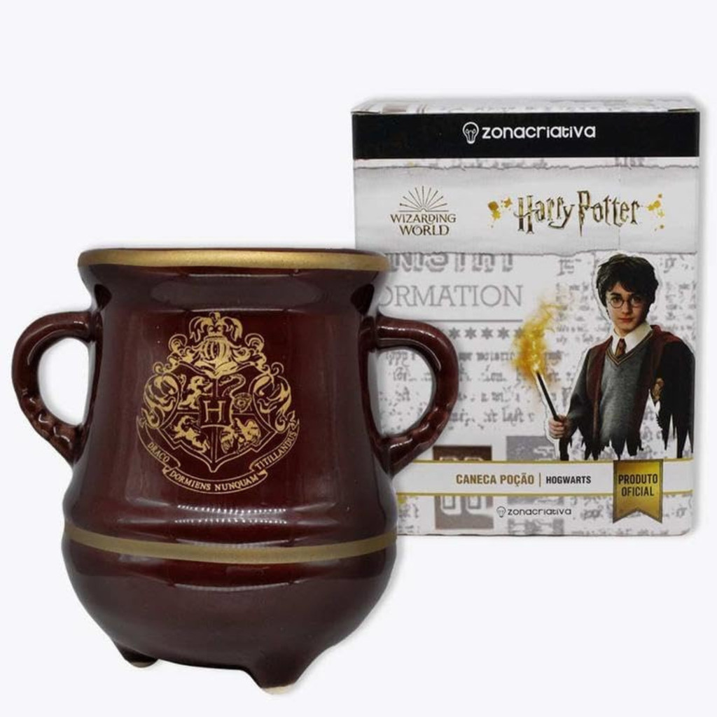 CANECA PORCELANA HARRY POTTER 3D POÇAO 350ML ZONA CRIATIVA