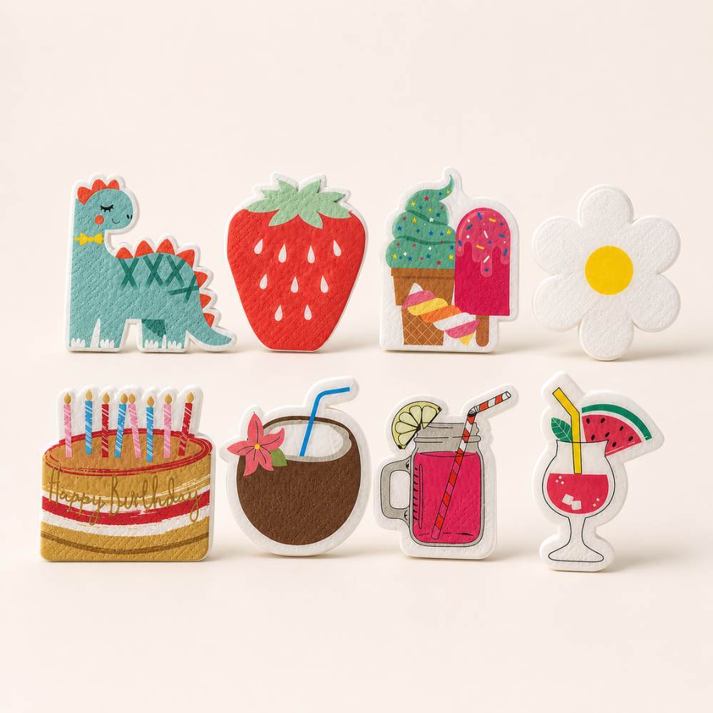 Guardanapos Decorativos Temáticos para Festa - 20 Unidades